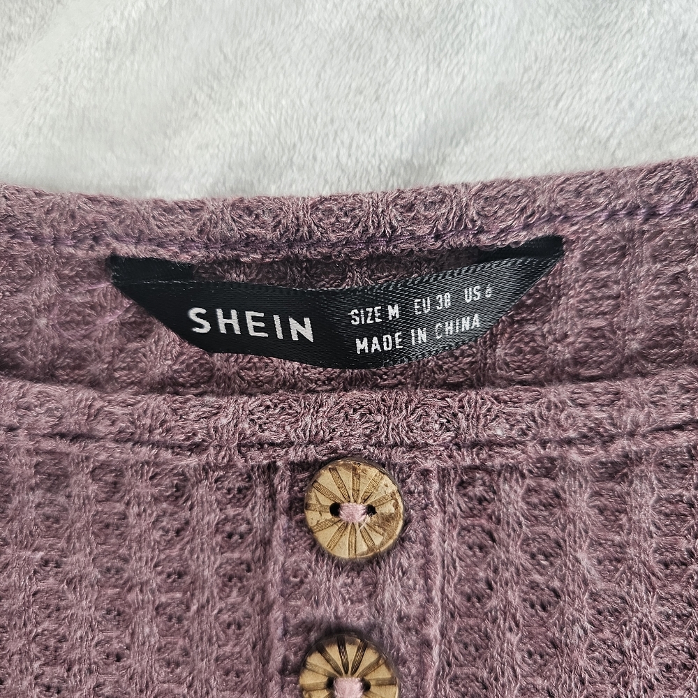 Purple Ribbed Crop Tank Top - Picture 5 of 5